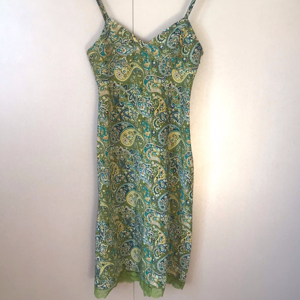 90s vintage Paisely lace sheath dress